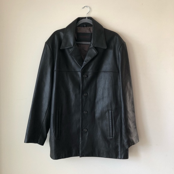 Bachrach Other - Bachrach Dark Brown Leather Jacket Large